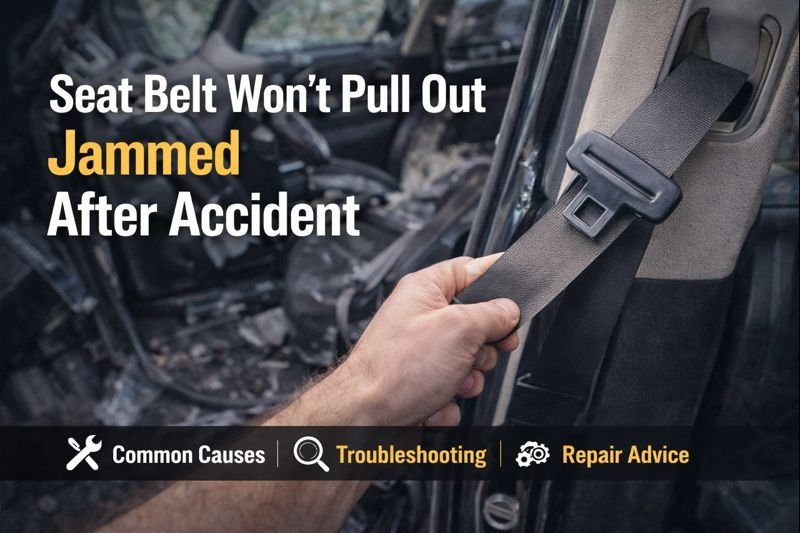Read more about the article Seat Belt Won’t Pull Out After Accident — Causes And Fixes