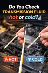 do you check transmission fluid hot or cold