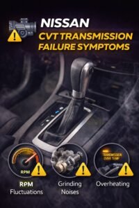 nissan cvt transmission failure symptoms
