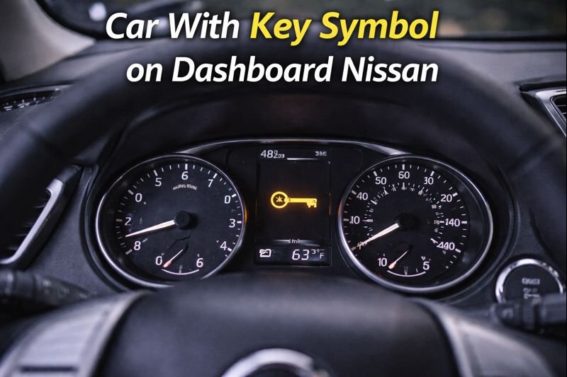 car with key symbol on dashboard nissan