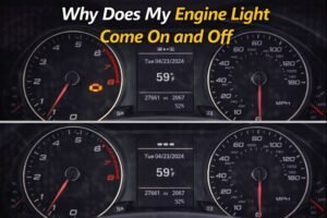 why does my engine light come on and off