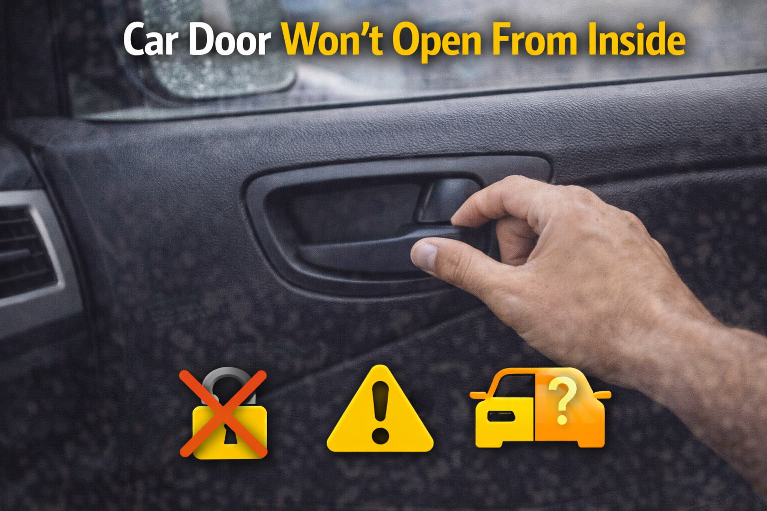 car door wont open from inside
