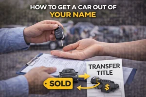 how to get a car out of your name