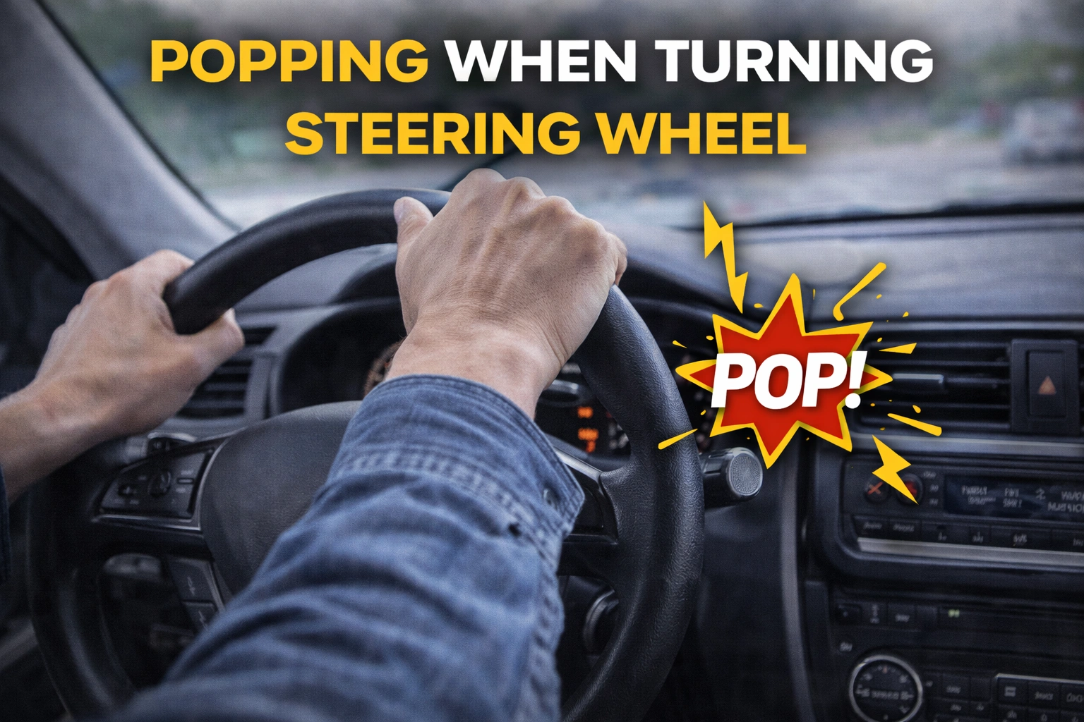 Read more about the article Popping When Turning Steering Wheel Causes And Fixes