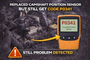 replaced camshaft position sensor but still get code p0341