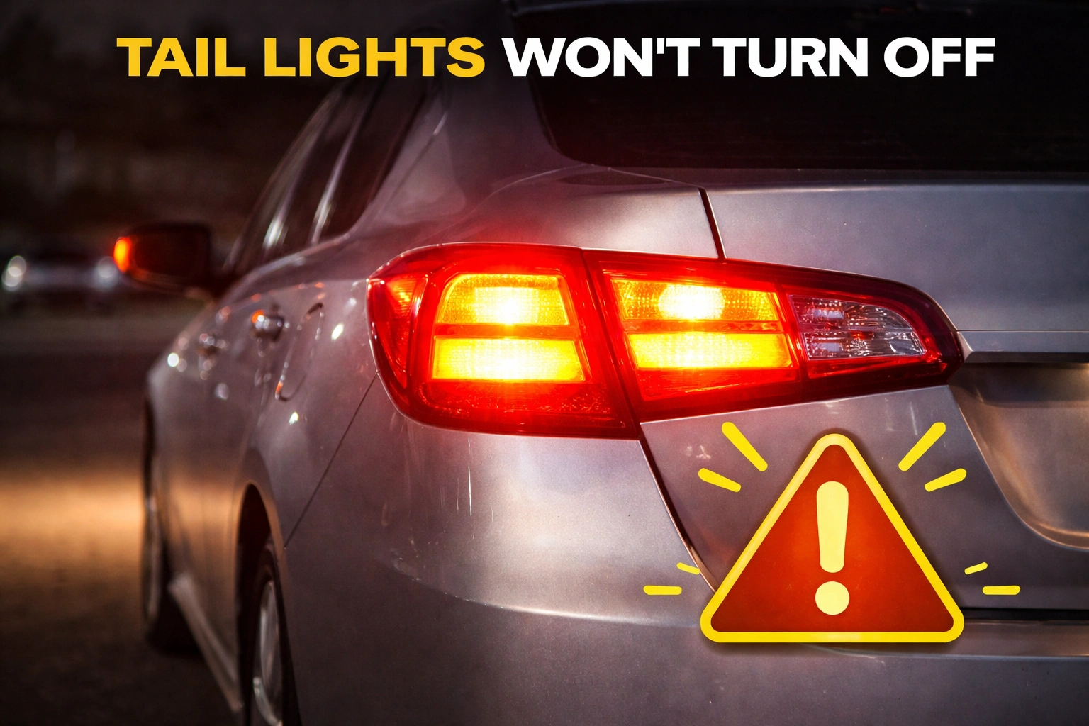 Read more about the article Tail Lights Won’t Turn Off Causes And Fixes