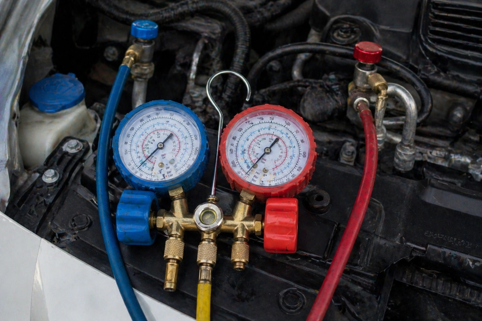 ac high pressure on low side