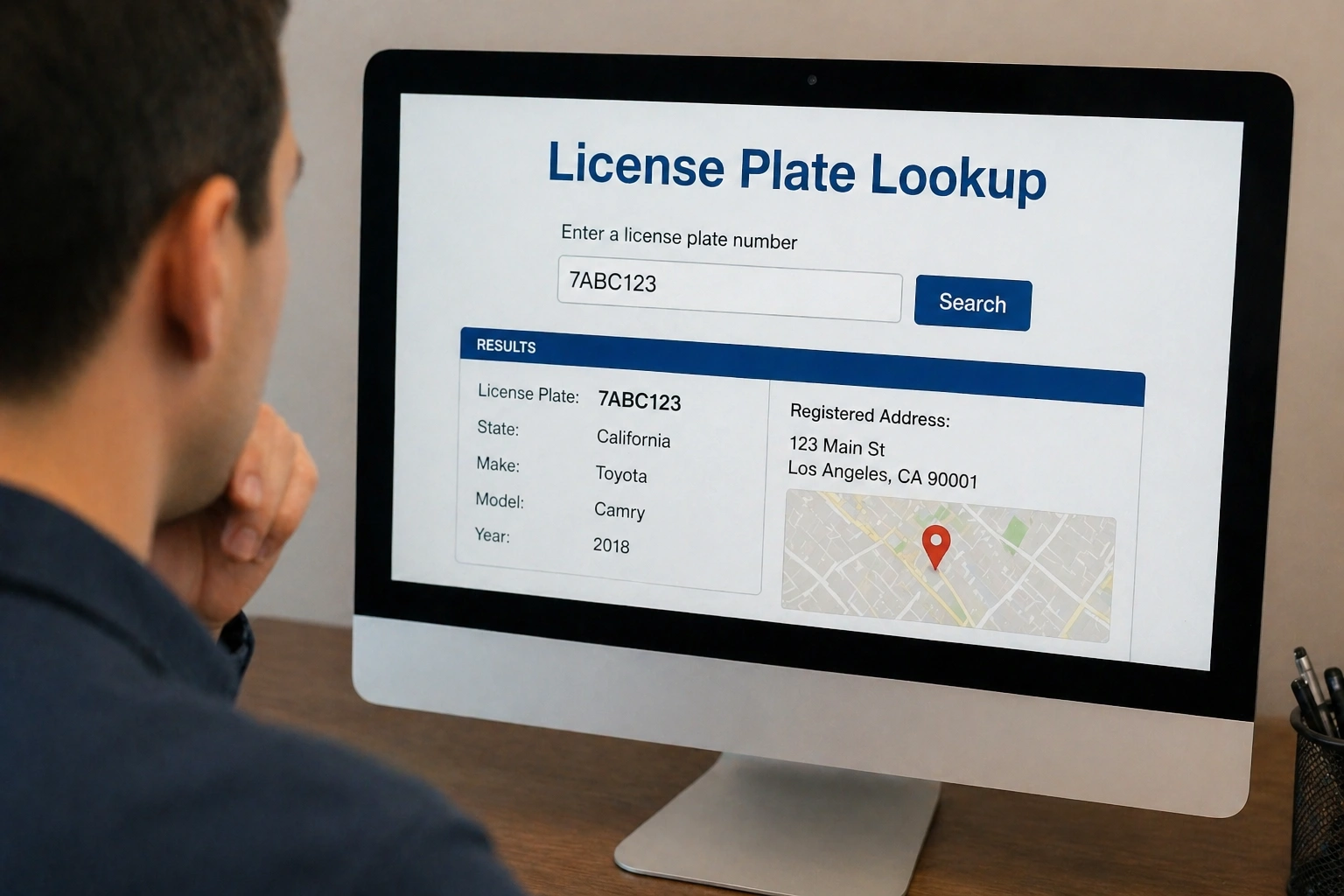 find address by license plate